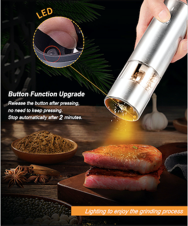 Electric pepper grinder